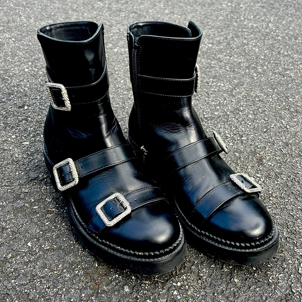 Jimmy Choo crystal boots size 6